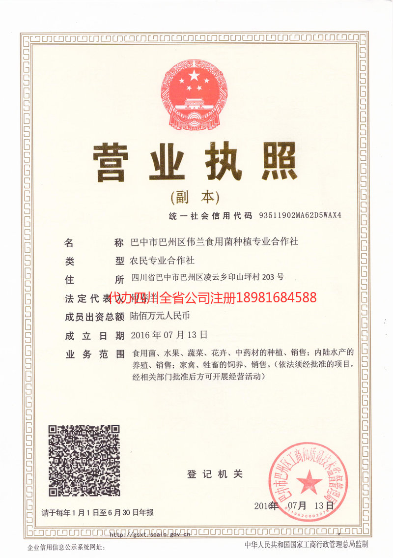 桂林桂林伟兰食用菌种植专业合作社